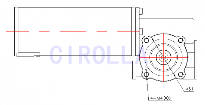 SGS CCC CE круглого сползая стеклянного электрического мотора двери/мотора привода замка